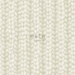 טפט סוודר, טפט בדוגמת סריגת צמר בגוון שמנת - גרז'