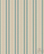 טפט פיפ פסים עם טקסטורת זיגזג בצבעי חאקי - טורקיז