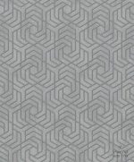 טפט גרפי טקסטורה גוון כסף על רקע אפור כהה דמוי בטון