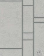 טפט מלבנים עם קווים מטליים בגווני אפור, גרז' וכסף