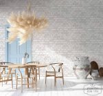 ⁦טפט  בריקים תלת מימד עם התזת גרגרי אבן בגוון אפור, בז', חום, מוקה⁩ – תמונה ⁦2⁩