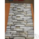 ⁦טפט דביק ,בריקים תלת מימד חום אפור⁩ – תמונה ⁦2⁩