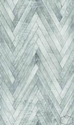 טפט תמונה פישבון זיגזג דמוי עץ אפור מולבן