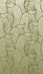 טפט תמונה עלי הוואי בגווני בז' זהב