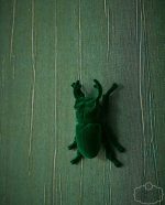 טפט קפלים דמוי טקסטיל רוחב 100 בצבע ירוק מרווה – תמונה 2