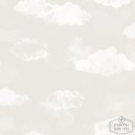 ⁦טפט עננים גרז', שמנת⁩ – תמונה ⁦2⁩