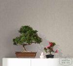 ⁦טפט ויניל דמוי פשתן, לינן, בגווני חום חאקי, גרז'⁩ – תמונה ⁦2⁩