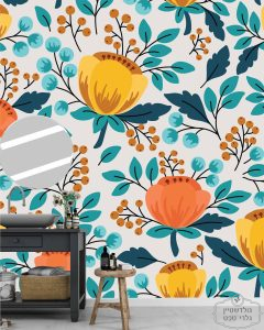 תמונת טפט, עלי כותרת כתום צהוב