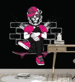⁦תמונת טפט, מיסטר אריה COOL והסקייטבורד⁩ – תמונה ⁦2⁩