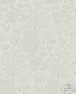 טפט פיפ היער הקסום, נגיעות כסף פנינה על רקע לבן