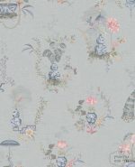 טפט פיפ גובלן אסייאתי על רקע תכלת ערפילי, רוחב 70
