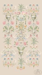 תמונת טפט, פיפ סטודיו, הגן הקסום של דוניה יוניק על רקע מוקה בהיר