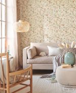 ⁦טפט פיפ ציפורים צ'יינה על רקע קרם שמנת⁩ – תמונה ⁦2⁩