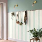 טפט פסים סאני תכלת שמנת