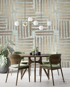 תמונת טפט, אסטלה, גאומטרי פריסטייל על רקע טורקיז