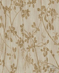 טפט ויניל פולי קפה על רקע דמוי חוטי משי בגוון מוקה