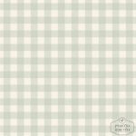 טפט ויניל משבצות בסגנון איטלקי בגוון ירוק מרווה על רקע שמנת