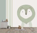 תמונת טפט, האריה הירוק עם פסים תואמים