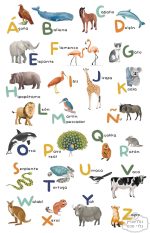 ⁦טפט תמונה ABC חיות⁩ – תמונה ⁦2⁩