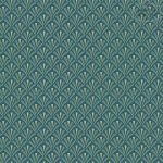 ⁦טפט עלים גאומטרי רויאל טורקיז זהב רקע כחול פטרול⁩ – תמונה ⁦2⁩