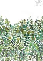 ⁦טפט תמונה שיח עלים ירוקים⁩ – תמונה ⁦2⁩