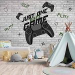 תמונת טפט, קונסולת PLAY שחור רקע בריקים