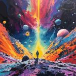 ⁦תמונת טפט, גלאקסיה צבעונית⁩ – תמונה ⁦2⁩